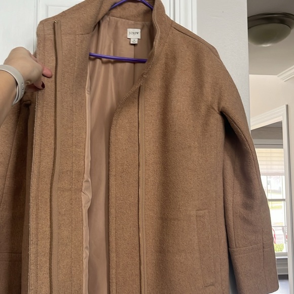 J Crew Wool-blend City Coat in heathered mushroom - Picture 5 of 5